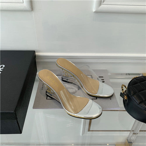 High Quality Luxury Chanel New Wedge Heel Sandals – Style 44198