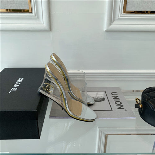 High Quality Luxury Chanel New Wedge Heel Sandals – Style 44198 product detail