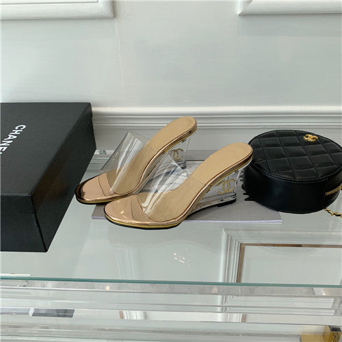 High Quality Luxury Chanel New Wedge Heel Sandals – Style 42502