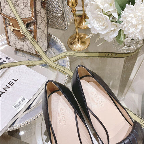 High Quality Luxury Gucci GG Block Sandals Womens – Style 21459 product detail