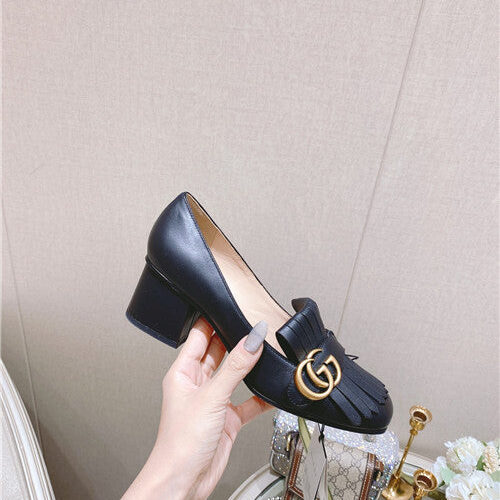 High Quality Luxury Gucci GG Block Sandals Womens – Style 21459 product detail