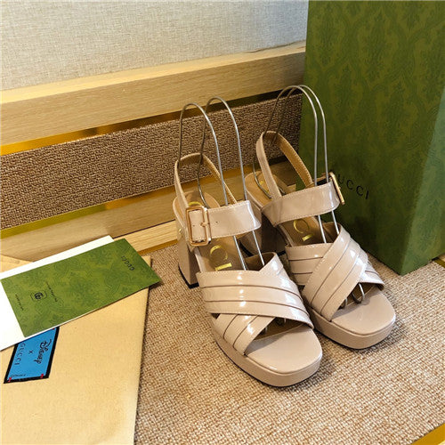High Quality Luxury Gucci Block Heel Sandals Women – Style 57939