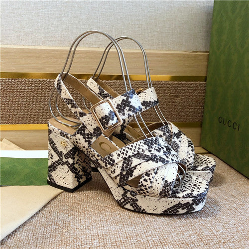 High Quality Luxury Gucci Block Heel Sandals Women alternate view