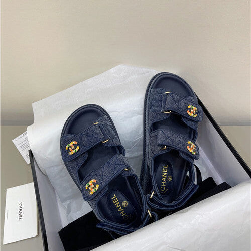 High Quality Luxury Chanel Matelasse Sandals – Style 23174 product detail