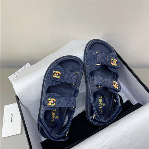 High Quality Luxury Chanel Matelasse Sandals – Style 23174 product detail