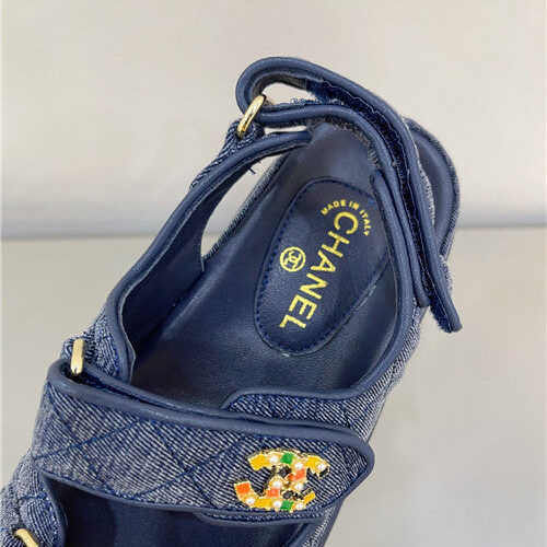 High Quality Luxury Chanel Matelasse Sandals – Style 23174 product detail