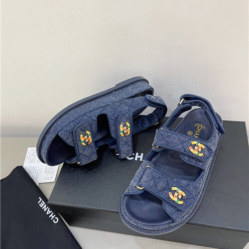 High Quality Luxury Chanel Matelasse Sandals – Style 23174 alternate view