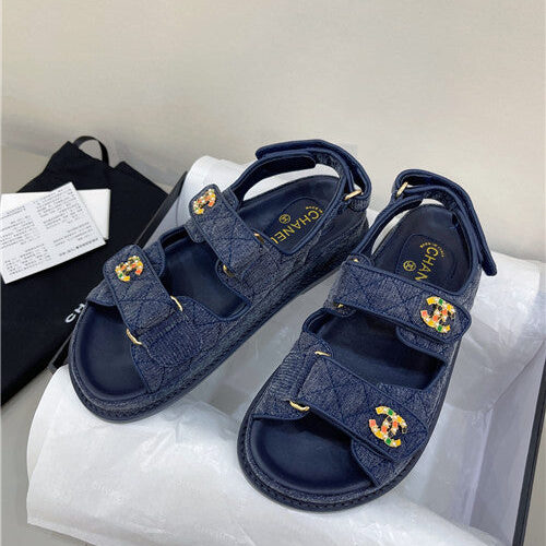 High Quality Luxury Chanel Matelasse Sandals – Style 23174 product detail