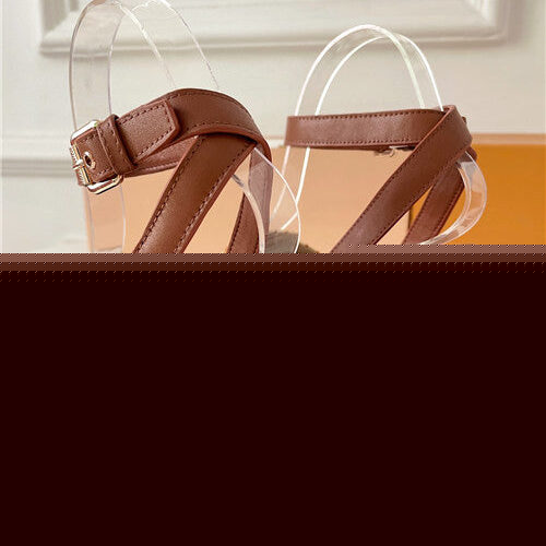 High Quality Luxury LV Chunky Heel Sandals – Style 38403 product detail