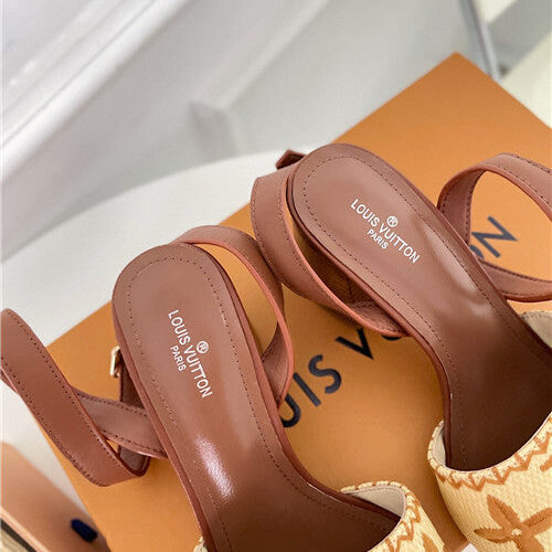 High Quality Luxury LV Chunky Heel Sandals – Style 38403 product detail