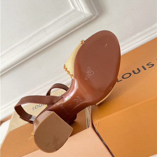 High Quality Luxury LV Chunky Heel Sandals – Style 38403 product detail