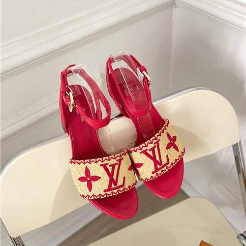 High Quality Luxury LV Chunky Heel Sandals – Style 83043 product detail
