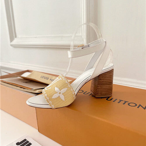 High Quality Luxury LV Chunky Heel Sandals – Style 91523 product detail