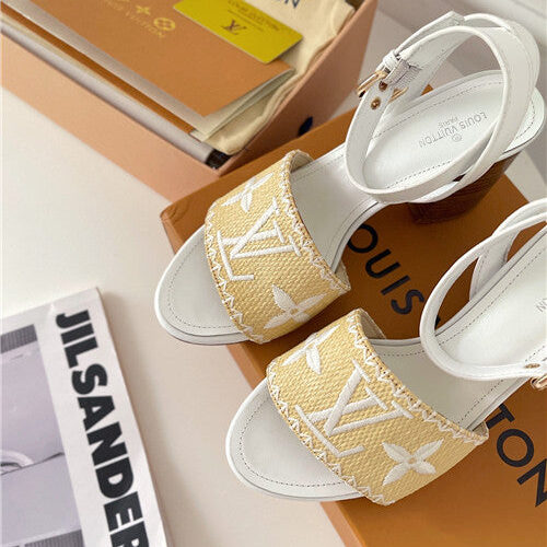 High Quality Luxury LV Chunky Heel Sandals – Style 91523 product detail