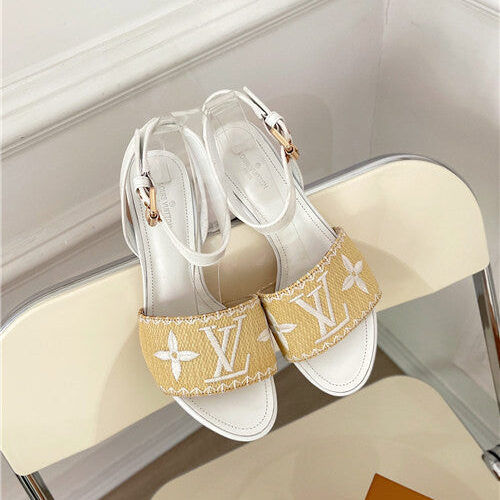 High Quality Luxury LV Chunky Heel Sandals – Style 91523 product detail