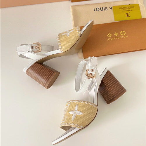 High Quality Luxury LV Chunky Heel Sandals – Style 91523 product detail