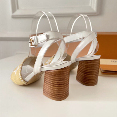 High Quality Luxury Louis Vuitton Chunky Heel Sandals – Style 33283 product detail