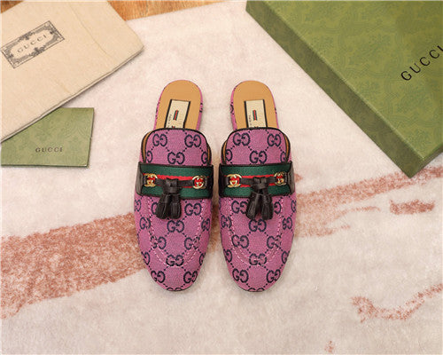 High Quality Luxury Gucci Peyton GG Slippers – Style 37907 alternate view