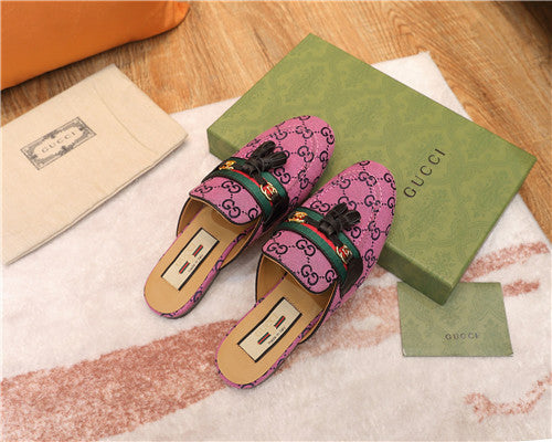 High Quality Luxury Gucci Peyton GG Slippers – Style 37907 product detail