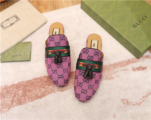 High Quality Luxury Gucci Peyton GG Slippers – Style 37907 product detail