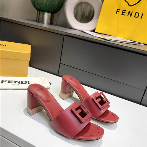 High Quality Luxury Fendi Thick Heel Sandals – Style 81651
