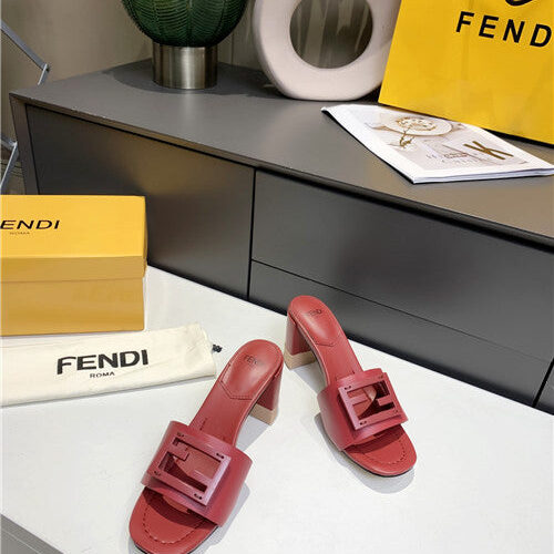 High Quality Luxury Fendi Thick Heel Sandals – Style 81651 product detail