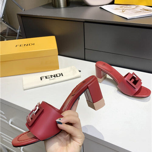 High Quality Luxury Fendi Thick Heel Sandals – Style 81651 product detail