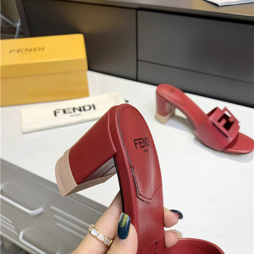High Quality Luxury Fendi Thick Heel Sandals – Style 81651 product detail