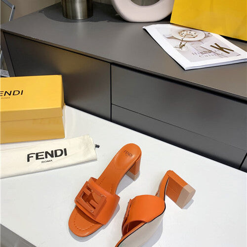 High Quality Luxury Fendi Thick Heel Sandals alternate view