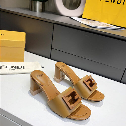 High Quality Luxury Fendi Thick Heel Sandals – Style 56211