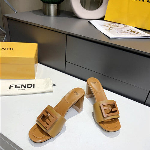 High Quality Luxury Fendi Thick Heel Sandals – Style 56211 product detail