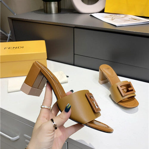 High Quality Luxury Fendi Thick Heel Sandals – Style 56211 product detail