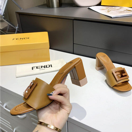 High Quality Luxury Fendi Thick Heel Sandals – Style 56211 product detail