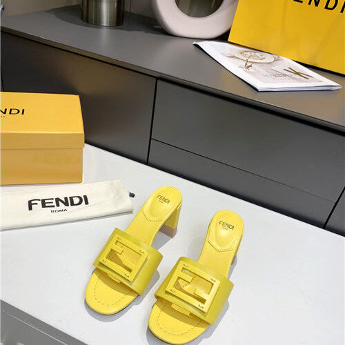 High Quality Luxury Fendi Thick Heel Sandals – Style 83891 product detail