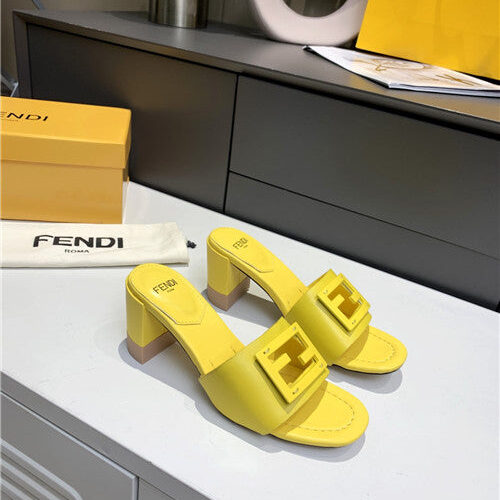 High Quality Luxury Fendi Thick Heel Sandals – Style 83891