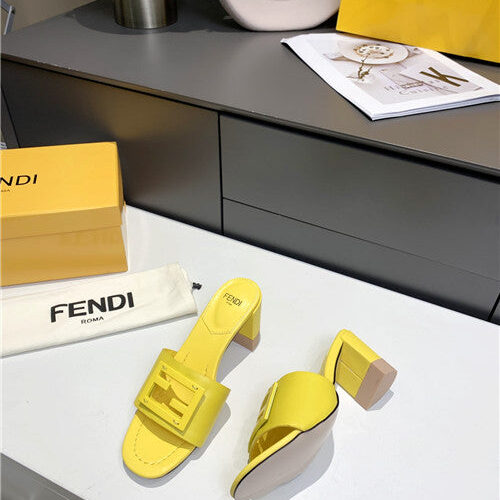 High Quality Luxury Fendi Thick Heel Sandals – Style 83891 product detail