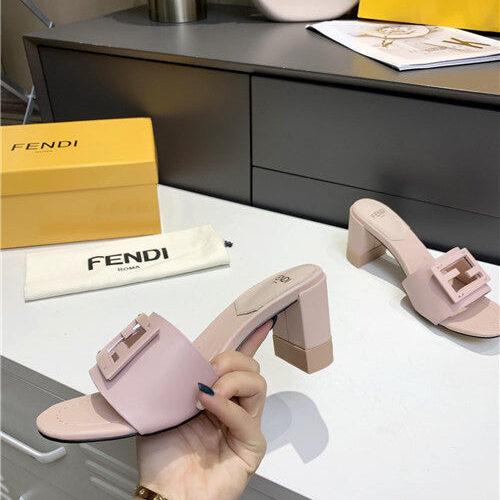 High Quality Luxury Fendi Thick Heel Sandals – Style 44339 product detail