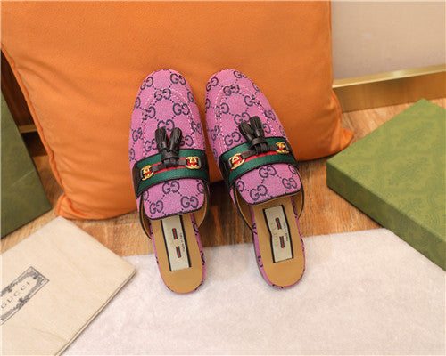 High Quality Luxury Gucci Peyton GG Slippers – Style 37907 product detail