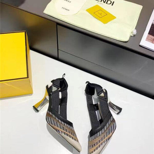 High Quality Luxury Fendi Heels Sandals alternate view