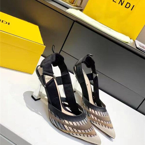 High Quality Luxury Fendi Heels Sandals