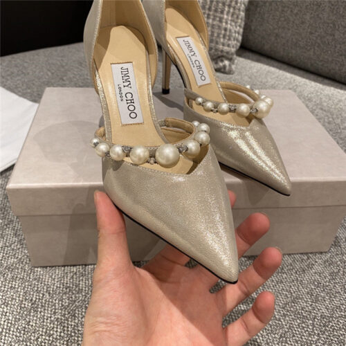 High Quality Luxury Jimmy Choo High Heel Pearl Sandals product detail