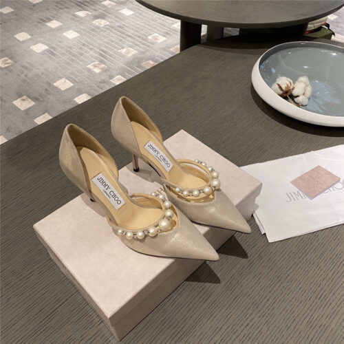 High Quality Luxury Jimmy Choo High Heel Pearl Sandals product detail