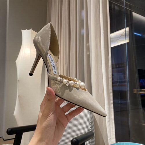 High Quality Luxury Jimmy Choo High Heel Pearl Sandals product detail