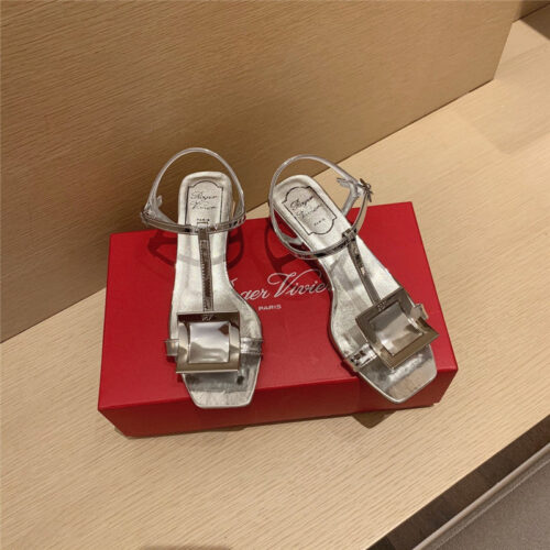 High Quality Luxury Roger Vivier Square Buckle Sandals product detail