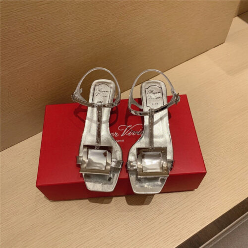 High Quality Luxury Roger Vivier Square Buckle Sandals product detail