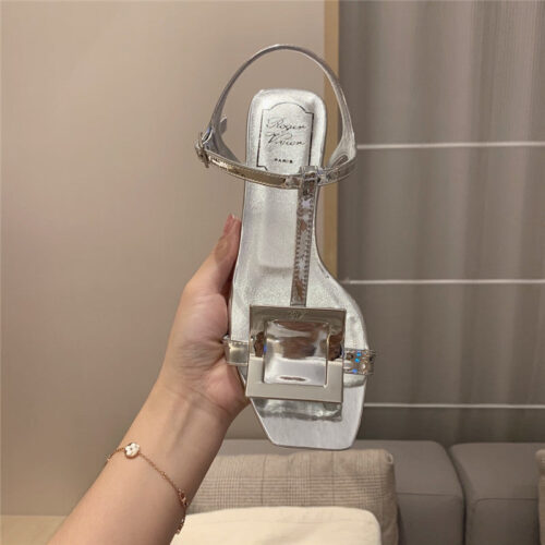 High Quality Luxury Roger Vivier Square Buckle Sandals product detail