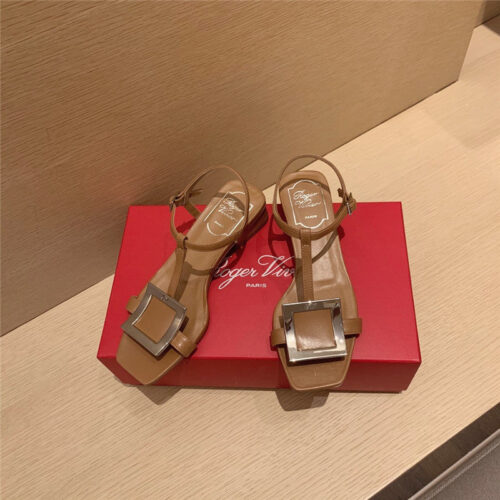 High Quality Luxury Roger Vivier Square Buckle Sandals – Style 18292 product detail