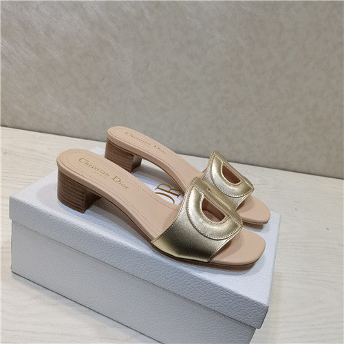 High Quality Luxury Dior Cd Letters Rhinestone Slippers – Style 27846 product detail