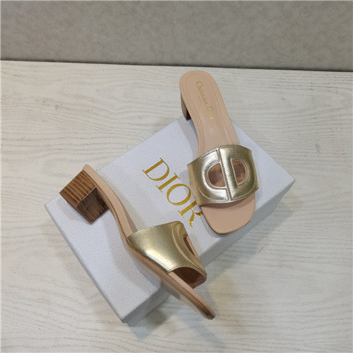 High Quality Luxury Dior Cd Letters Rhinestone Slippers – Style 27846 product detail