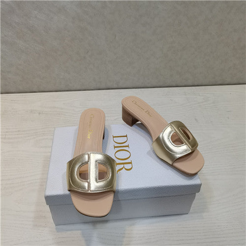 High Quality Luxury Dior Cd Letters Rhinestone Slippers – Style 27846 product detail